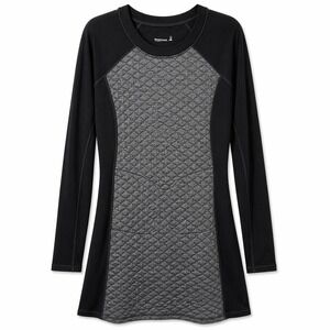 Smartwool Merino Wool Blend Dress Small Black Gray Long Sleeve Athletic